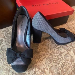 ANN MARINO MENSWEAR PLAID HEELS